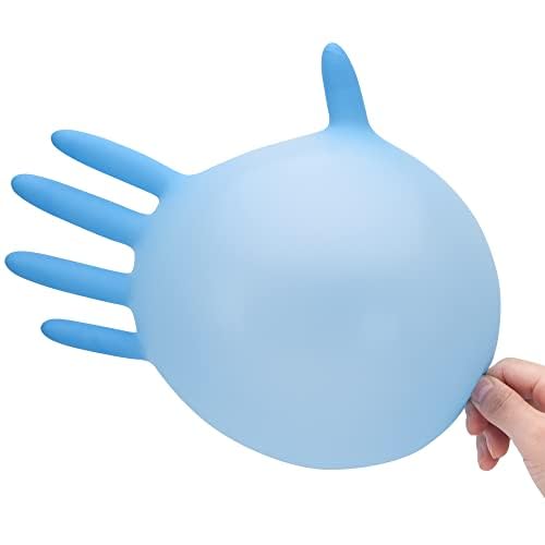 Disposable Nitrile Exam Gloves, 3 Mil, Blue, Nitrile Gloves Disposable Latex Free, Medical Gloves, Cleaning Gloves, Food-Safe Rubber Gloves, Powder Free, Non-Sterile, 100-ct Box (Small)