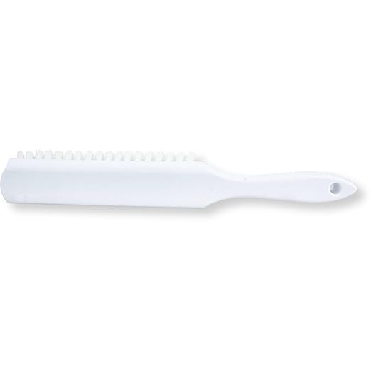 SPARTA Handheld Soft Counter Brush 8 Inch Bristle Span, Multi-Use Dust Brush with 5 Inch Handle for Tables, Countertops, and Delicate Surfaces, Polyester, White, (Pack of 6)