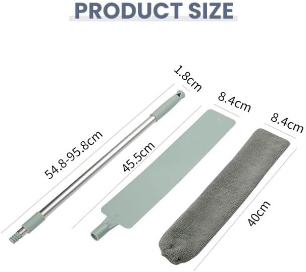 Retractable Gap Dust Cleaner, 2025 New Extendable Microfiber Duster with Bendable & Removable Head, Washable Dusting Brush for Home, Kitchen, Car & Hard-to-Reach Areas (2)