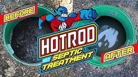 Hotrod Septic Tank Treatment - 12 Month Supply Extends Septic System Life and Prevents Costly Repairs - Industrial Grade - Easy to Use (12 Month, 4.00, Count)