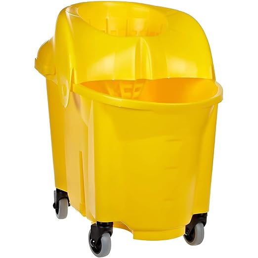 AAGUT Mop Bucket Casters Replacement 3" Set of 16 Swivel Bayonet Caster Non-Marking Thermoplastic Rubber Wheels Compatible with Rubbermaid Models& Wavebrake