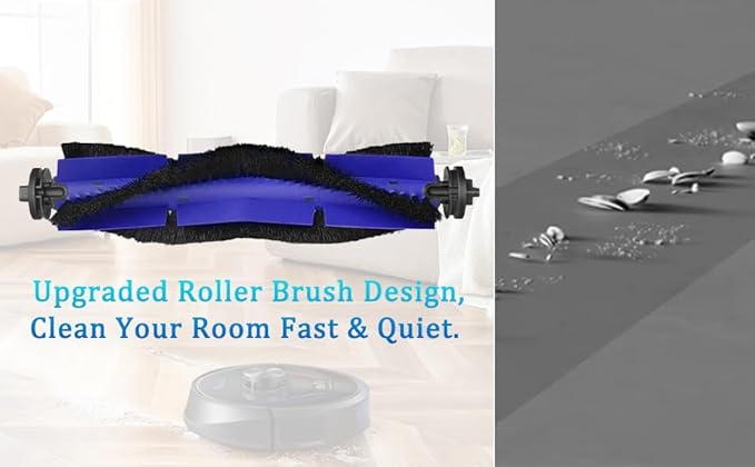 Auoiian X8 Filters & Replacement Parts Kit for Eufy RoboVac X8 / X8 Hybrid – Washable & Reusable, 1 Roller Brush, 2 Side Brushes, 4 HEPA Filters – Compatible with Eufy X8 Robot Vacuum Cleaner