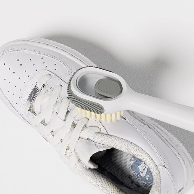 Long-Handled Liquid-Soaked Shoe Brush, Household Press-Type Automatic Liquid Laundry Brush, Soft Bristle Brush