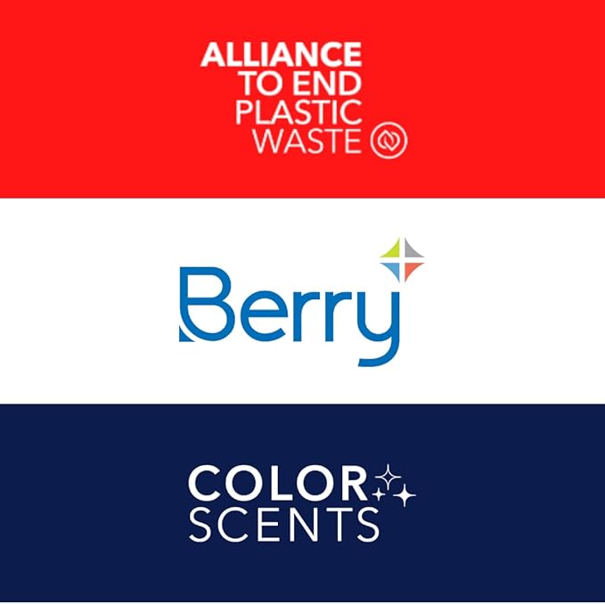Color Scents Small Trash Bags - 4 Gallon, 80 Bags (1 Pack of 80 Count), Twist Tie - Lavender Bag with Lavender Scent with Microban