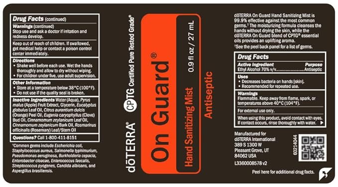 doTERRA On Guard Sanitizing Mist - 27mL