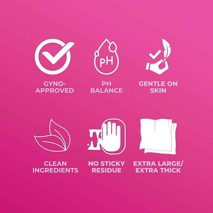 GetDirty - Wet Wipes (Womens) Extra Large & Durable Towelette: Micellar Foam Technology - That Truly Eliminates Odors - Individually Packaged for On-The-Go Conveniance (1 case of 12 wipes)