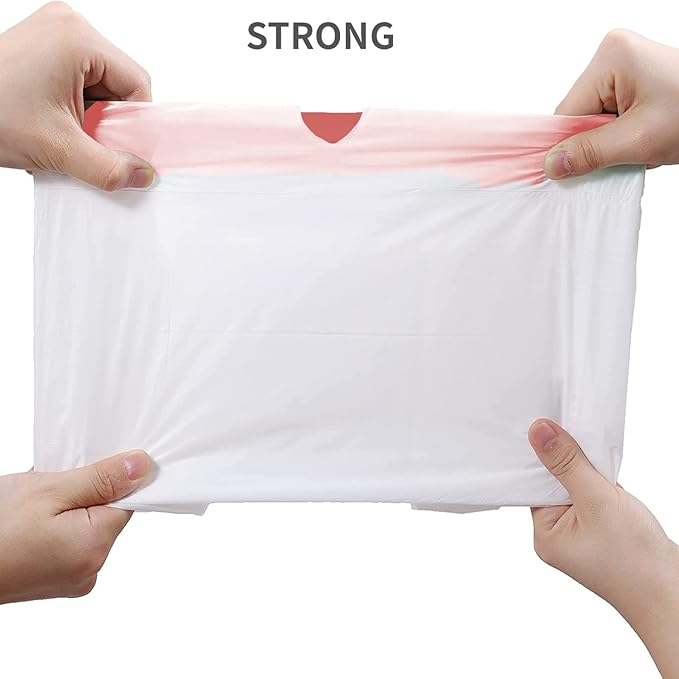 30 Gallon Trash Bags Drawstring, 150 Count, White | Unscented | Heavy Duty Multi-purpose Garbage Bags Can Liners for Business Home Kitchen Commercial and Industrial