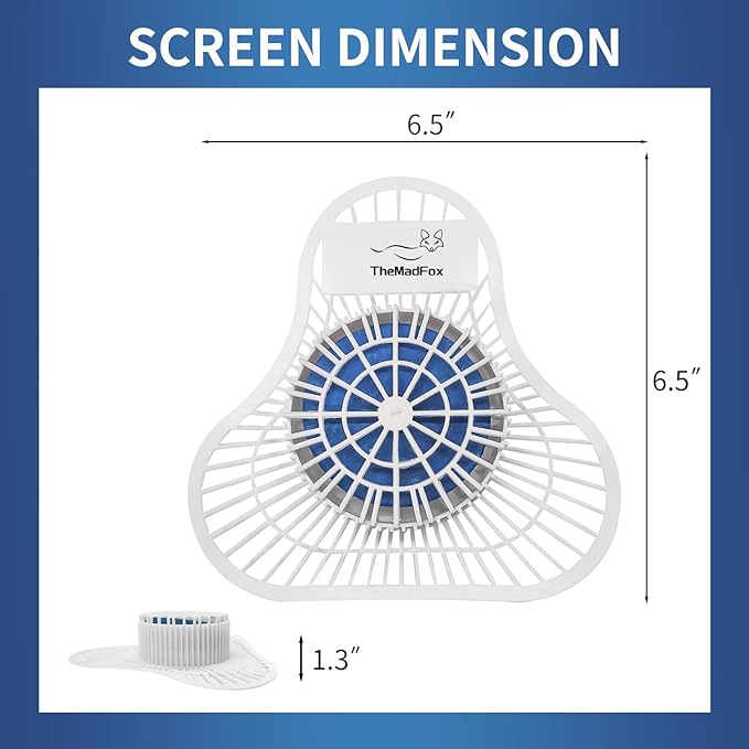 Urinal Screen Deodorizer (12 Pack),Urinal Cakes with Block Long-Lasting Ocean Breeze Scent,Anti-Splash Urinal Screens for Men Bathroom Airport Office Mall Hotel