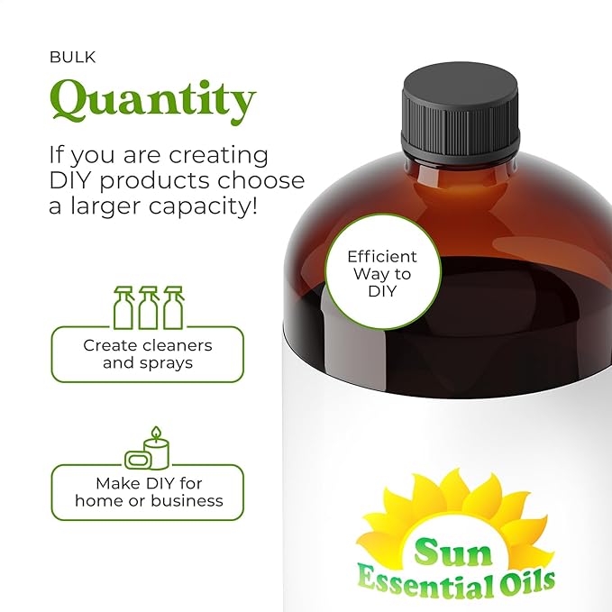 Sun Essential Oils Cinnamon Leaf Essential Oil 4oz Bottle for Humidifier, Diffuser, Soaps, Candles, Aromatherapy, Home Care, and Soap Making