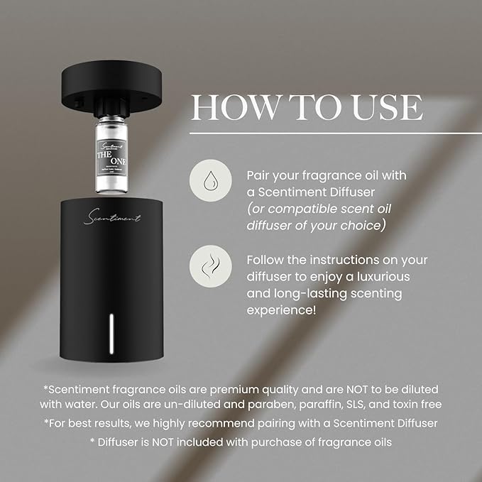 Scentiment Diffuser Oil- Malibu | Aromatherapy Home Fragrance | Inspired by Nobu® Hotel | Luxurious Scent with Notes of Lemon, Ginger, Musk (120 mL)