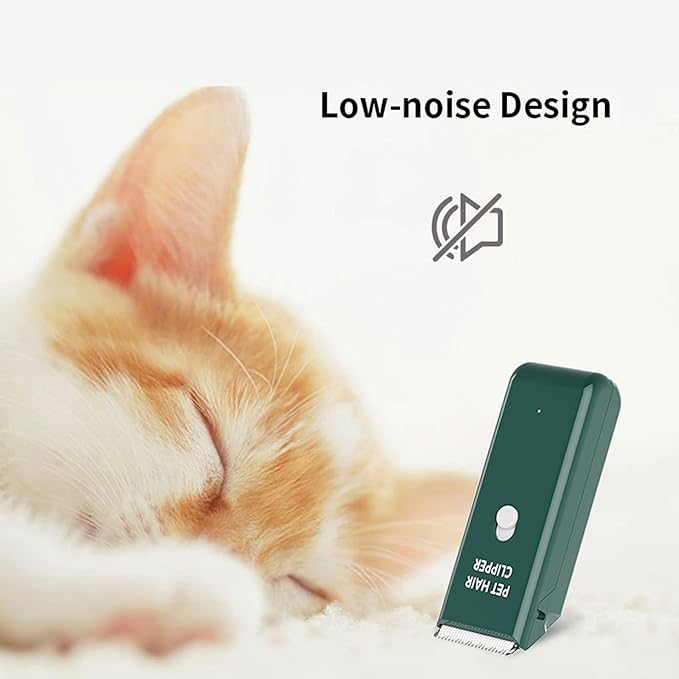Grimgrow Dog Cat Home Hair Waterproof Clipper Portable Electric USB Rechargeable Pet Grooming Tools Low Noise Shaver Cordless Trimmer for Small and Large Pets