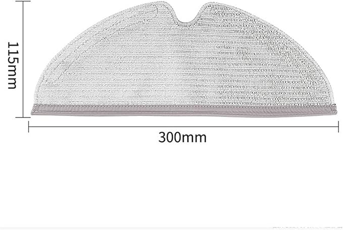 Accessory for Roborock Q7 Max/Q7 Max Plus/T8 Robot Vacuum Cleaner Replacement Part Kit Includes 1 Rubber Main Brush, 2 HEPA Filter, 2 Mop Cloth, 2 Side Brush