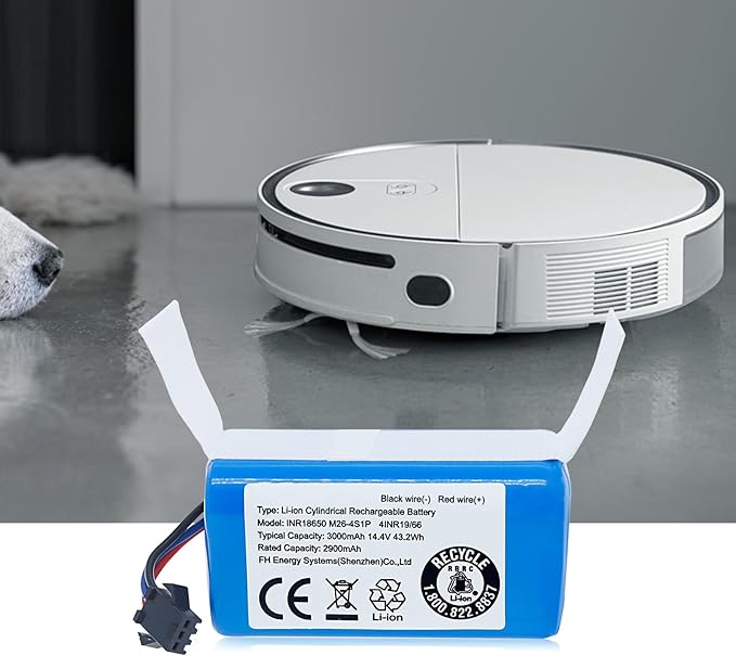 JIIKER Upgrade Replacement Battery Compatible with AIRROBO P20 Robot Vacuum, for eufy G40 Series,G30 Series,RoboVac 11,11S, 11S Plus, 11S MAX,12,15C MAX,15C,G10 Hybrid, G20,G35,G35+ Accessory 3000mAh