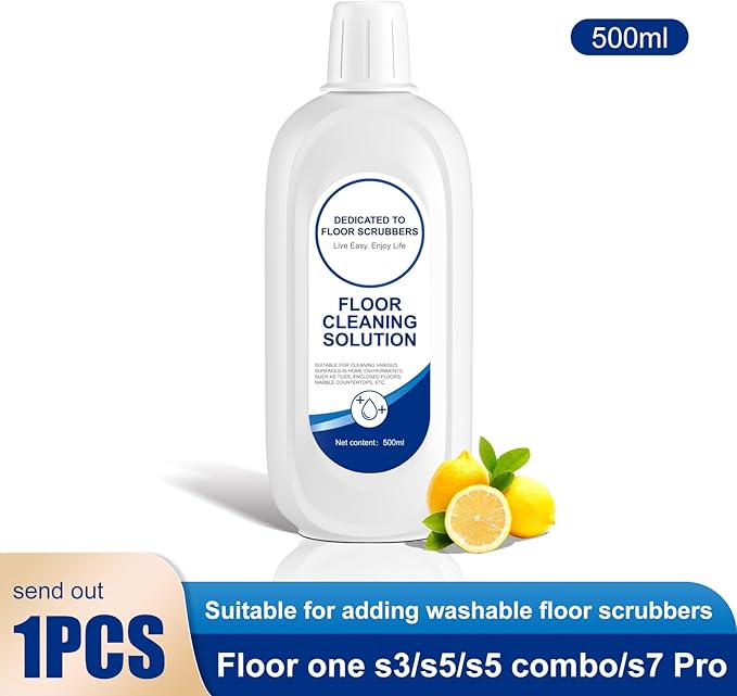 Nukisa Floor Cleaning Solution Compatible With Tineco, Deep Cleans for Multiple Hard Floors, Suitable With All Robot Vacuums with Mopping and Cordless Wet/Dry Vacuum Mop Cleaner (Original 1 Bottle)