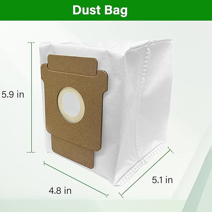Replacement Parts for iRobot Roomba Plus 504 Vac & Max 705 Vac Robot Vacuum Accessories Kit, Include 2 Main Brush 4 Side Brush 3 Hepa Filter 4 Dust Bag