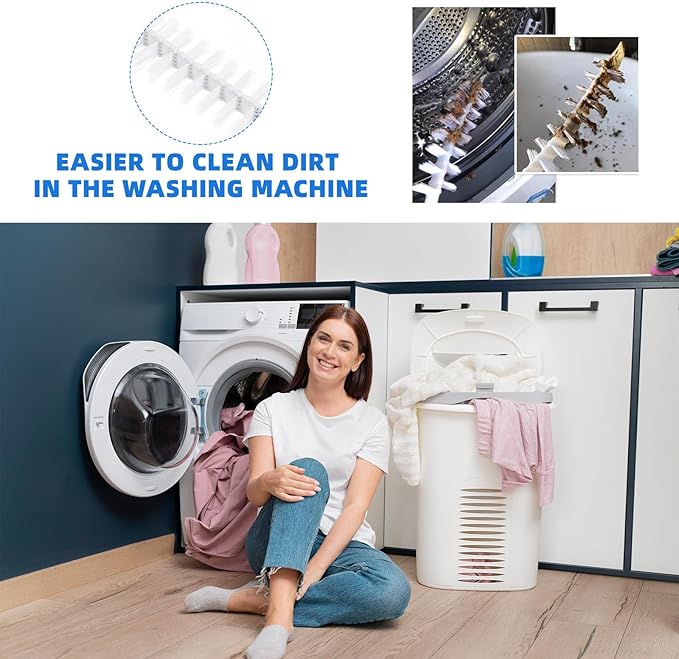 Zerodeko 2pcs Washing Machine Cleaning Brushs, Front Load Washer Clean Brushs Load Washer Drum Washing Machine Tools, 23. 58x1. 77x0. 79inch