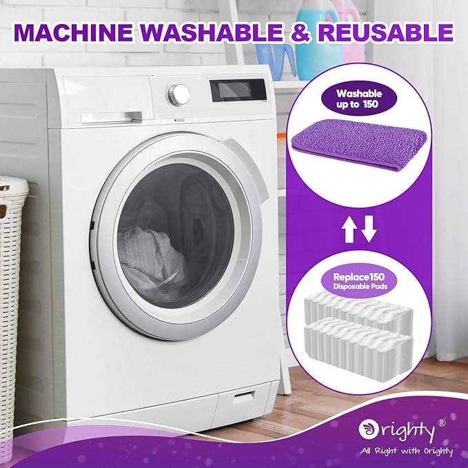 Orighty Reusable Mop Pads for Swiffer PowerMop, 20 Pack Power Mop Pads Refills for 13 ''-15 '' Spray Mop, Microfiber Mop Pads Refills for Multi-Surface Floor, Machine Washable