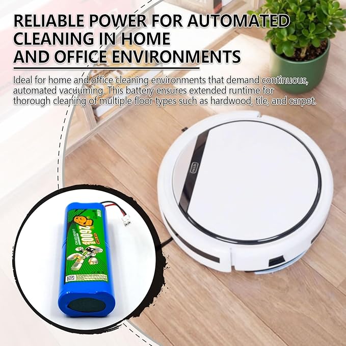 elxjarenergy (2-Pack) 14.8V 2600mAh Li-ion Battery, Compatible with ILIFE V3s Pro V5s Pro V50 V8s X750 PUCRC90 Deebot DF45 Robot Vacuum Cleaner 18650B4-4S1P-AGX-2 SUN-INTE-202