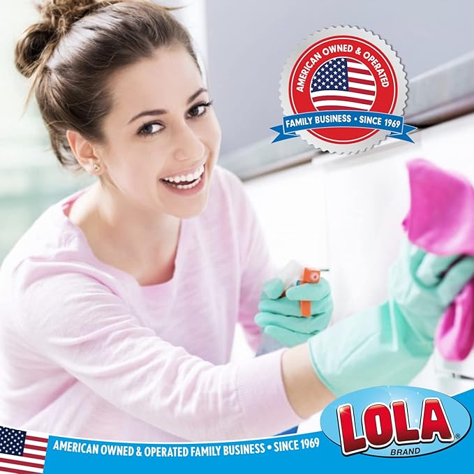 LOLA Microfiber Terry & Nylon Net Sponge Scrubber Pad, 6 Pack, Non Scratch 2-Way Cleaning, Gently Scrubs & Wipes Clean