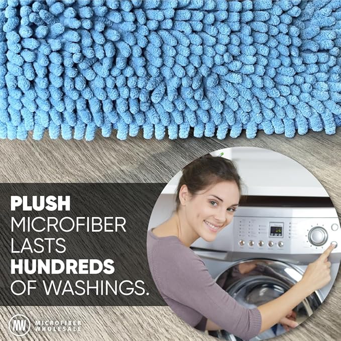 Microfiber Wholesale 18" Chenille Mucho Mop Pad - 2 Pack, Reusable & Washable Microfiber Mop Pads, Compatible with All 18" Flat Mops
