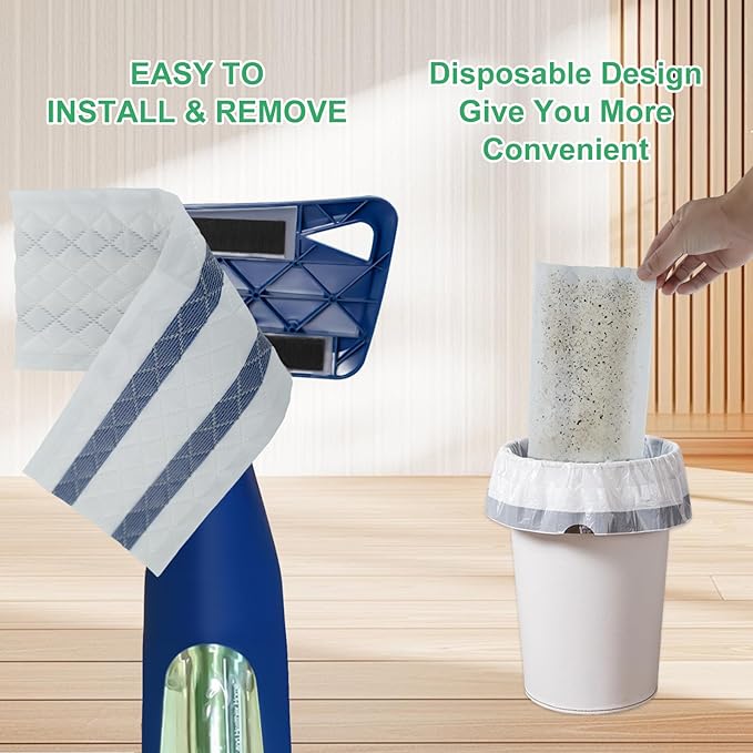 30 Pack Deep Cleaning Pads for All Type of 15''-17'' Spray Flat Mop,Compatible with Bona,Rubbermaid,Turbo,Norwex.Disposable Pad for Bona Family of Mops, Replacement Mopping Pad for Floor Cleaning