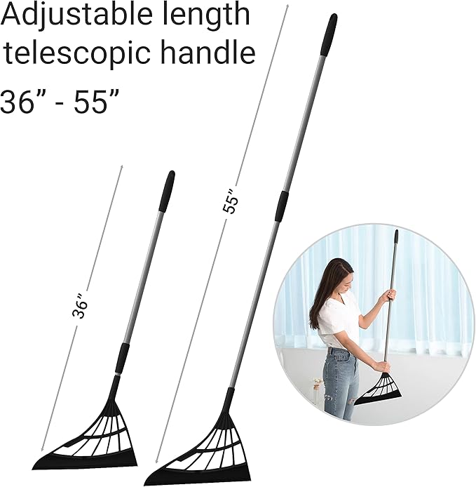 Broombi with Extra Replacement Broom Head (Black)