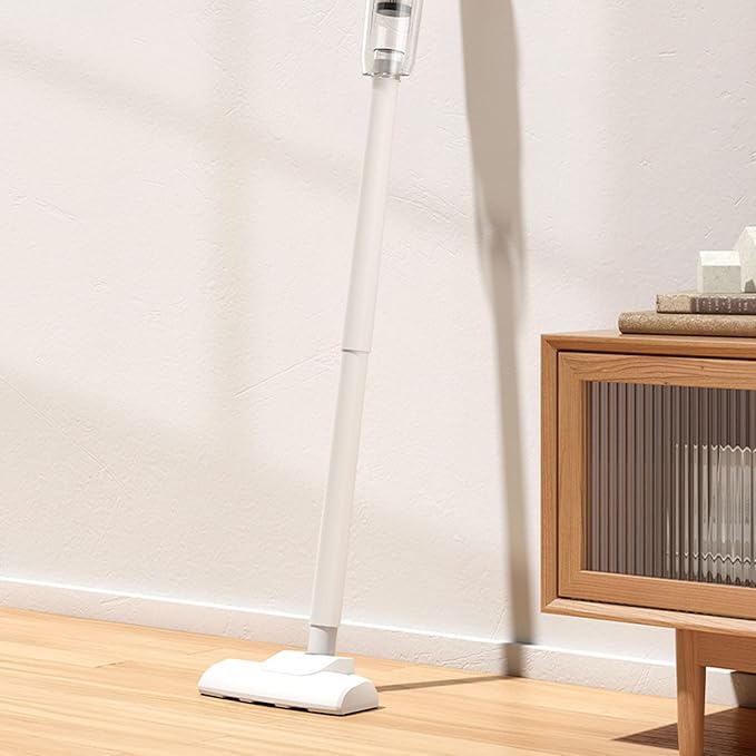 WGFOIP Powerful Cordless Vacuum Cleaner, Quiet Rechargeable Stick Vacuum Electirc Broom Dust Catcher for Pet Hair, Carpet