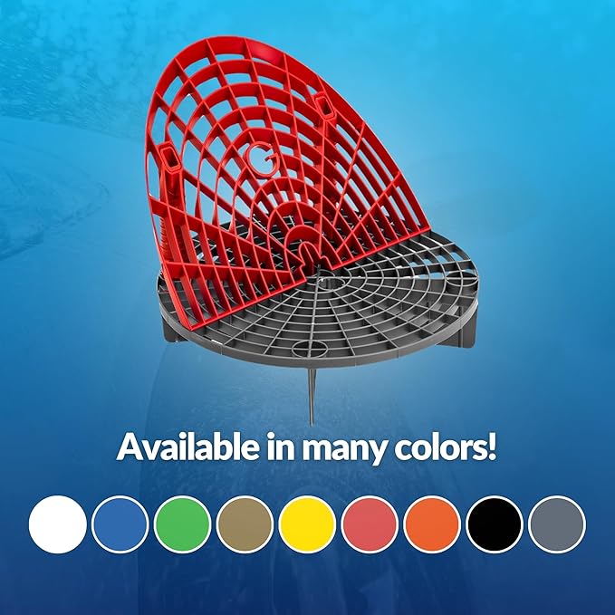 The Original Grit Guard Bucket Insert with Washboard Combo | Removes Dirt from Wash Mitt for Detailing | Car Wash Bucket Insert & Washboard | Black/Red