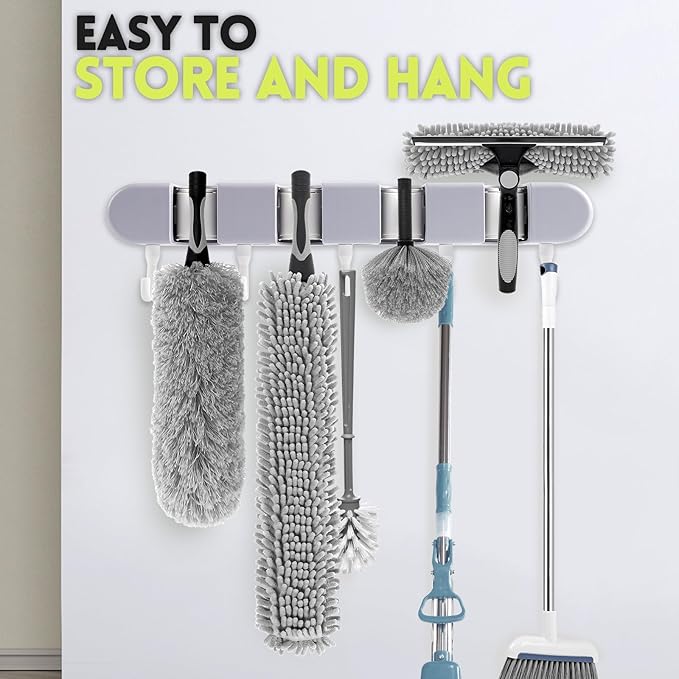【Upgrade Anti Rotation 】 30FT High Reach Duster Kit,(18FT+6FT) Lightweight Aluminum Alloy Extension Rod,7-Piece Set,210° Steering Head Clean Various Angle,for Cleaning Ceiling,High Wall