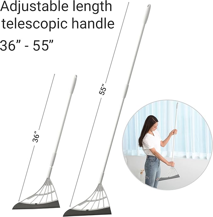 Broombi with Extra Replacement Broom Head (Grey)