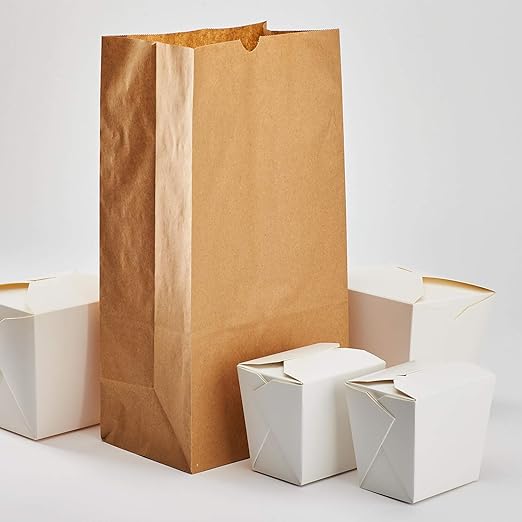 Karat 12lb Paper Lunch Bags - Kraft, 1,000 Count - Versatile Paper Lunch Bags for Food, Take Out or Retail Shopping - Sturdy, Self-Standing, Reusable