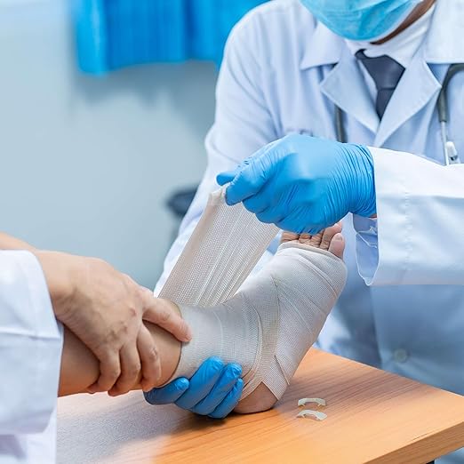 Medical Exam Blue Nitrile Gloves Large 1000 Count - 3 Mil Powder and Latex Free Disposable Gloves - Case of 10 Boxes of 100