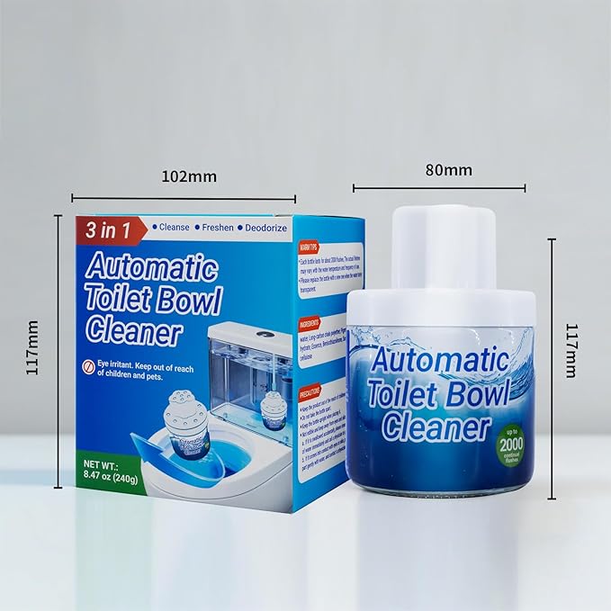 X-Txxlplus Toilet Bowl Cleaners, Toilet Cleaner, Automatic Long Lasting Continuous Toilet Bowl Cleaner, Prevent Stain Build Up Deep Clean, Each Pack for About 3 Months' Supply, Blue