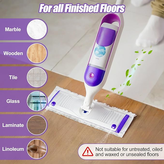 32 Count Disposable Power Mop Pads Compatible with Swiffer PowerMop, Multi-Surface Mopping Pad Refills for Floor Cleaning