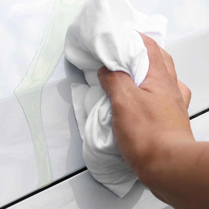 Arkwright W43 Cotton Tshirt Rags - 5 lb Bag - Soft Lint Free Cloths for Cleaning, Streak & Scratch-Free, Professional Grade Wiping Towels for Polishing, Painting, and Staining, White