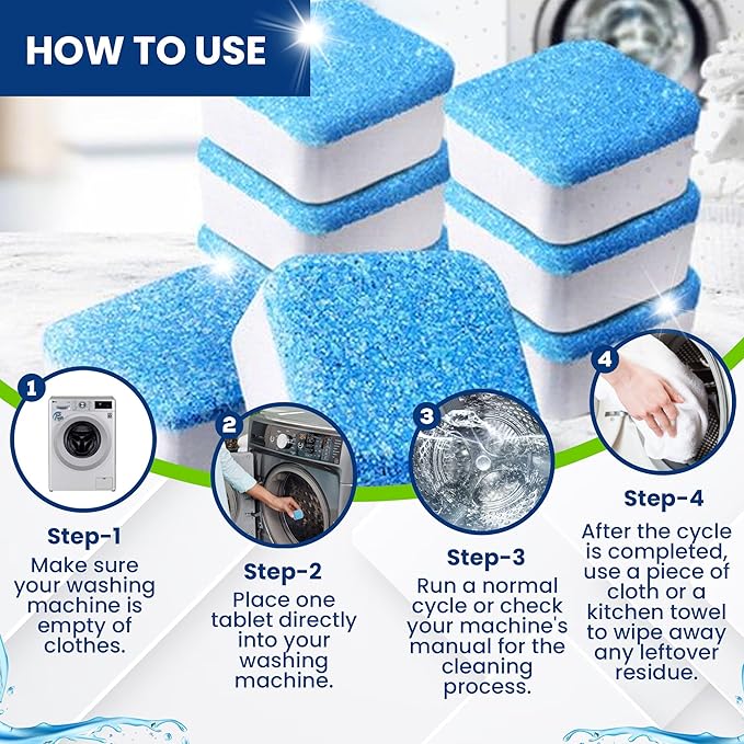 True Fresh- 49 Pcs Bundle- Garbage Disposal Cleaner -Compatible with All Disposal Brands and Washing machine Cleaner Tablets compatible with Front Loader -Top Loader -HE, Deodorize and Descales