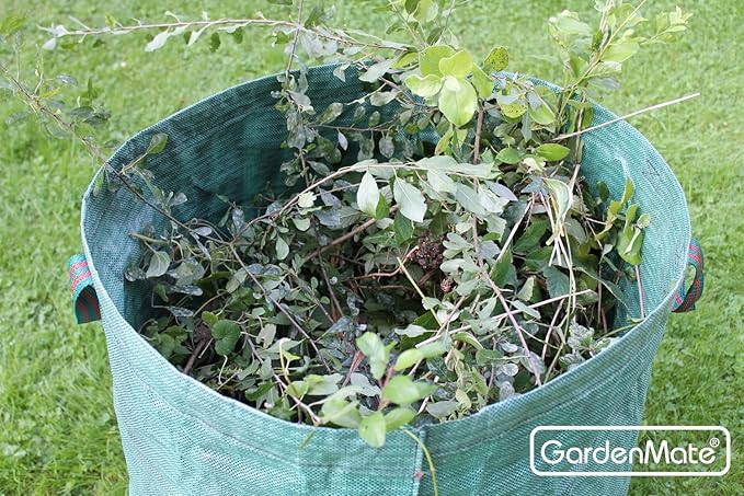 GardenMate 15-Pack 72 Gallons Reusable Garden Waste Bags (H30, D26 inches) - Yard Waste Bags