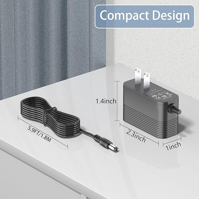 Charger for Homeika Cordless Vacuum, AC Adapter Compatible with Homeika H320 H 320 22.2V 2200mAh Li-ion Battery 200W 20Kpa Cordless Handheld Stick Vacuum