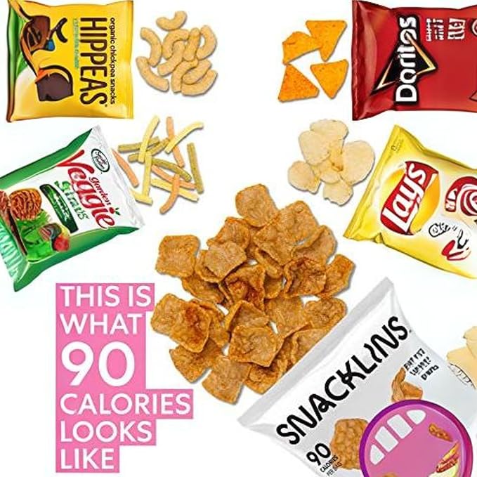SNACKLINS Plant Based Crisps | Vegan Healthy Snacks | Gluten Free, Grain Free Sugar, Free, Low Calorie, 100% Kosher for Passover, Crunchy, Puffed Snack | 6 Flavor Sampler Pack (Full Size - 3oz, Flavor Sampler - 1 of each)