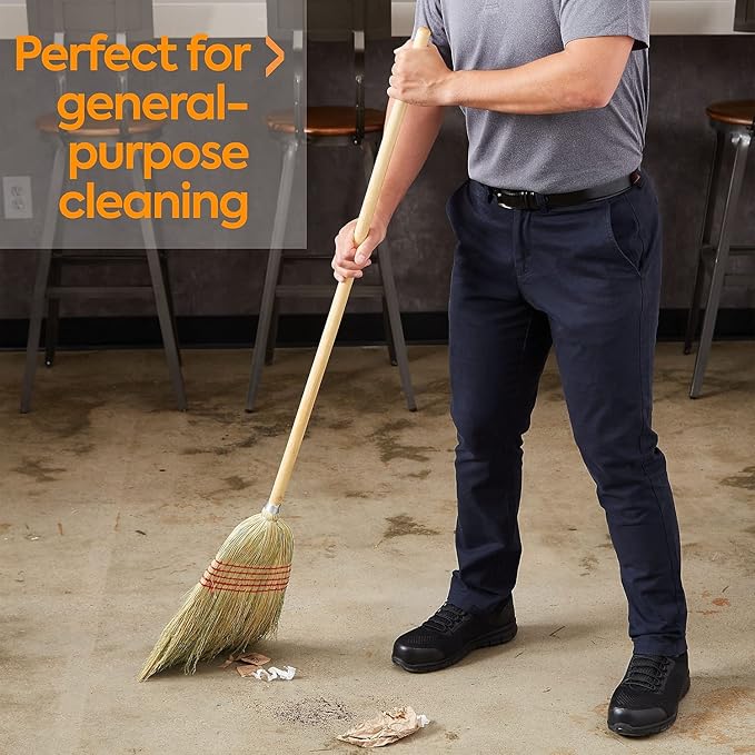 COASTWIDE CW57732 10-Inch Standard Corn Broom, Natural