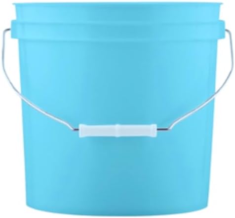 House Naturals 2 Gallon Aqua Food Grade BPA Free Made in USA Buckets pails with White Screw On Lids(Pack of 3)