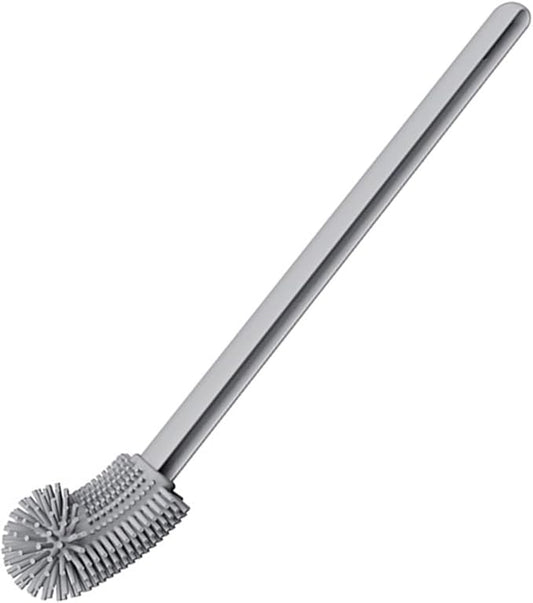 Bendable Silicone Toilet Brush, Flexible Head for | Ergonomic Grip, Bowl Replacement Tool