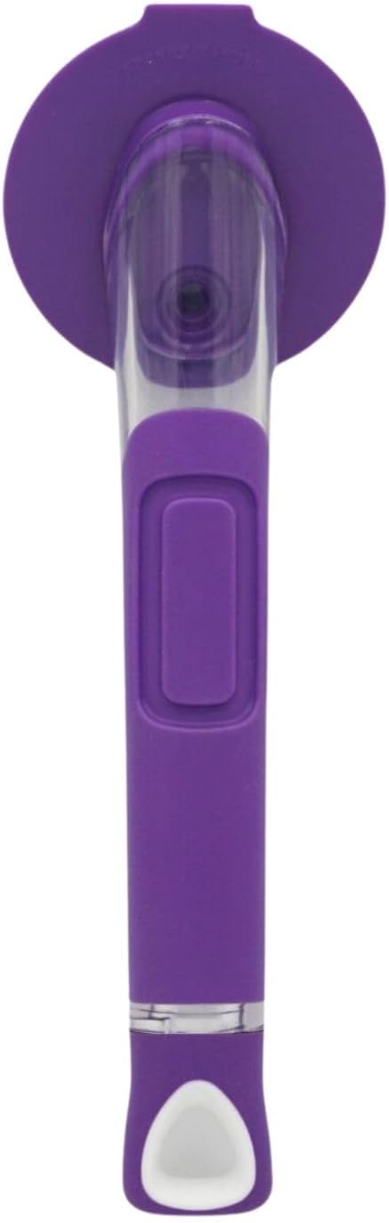 The Original Smiling Handle with Soap Dispensing for Scrub Daddy (Reg. TM) Sponge and Scrub Moji Sponge (Purple)