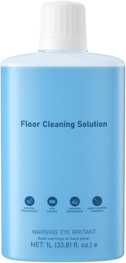 VILLAPOOL Floor Cleaning Solution Compatible with Roborock Robot Vacuums & Wet Dry Vacuums, Deep Cleaning Formula for Hardwood, Tile & Laminate Floors, Gentle and Powerful, 1L (33.8 fl oz)