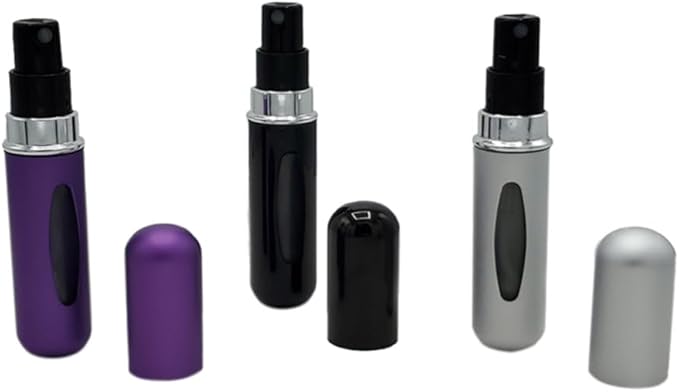 Portable Perfume Storage Bottle Refillable atomizer spray compact travel size up to 70 sprays easy refill fine mist TSA approved leak proof (Pink)