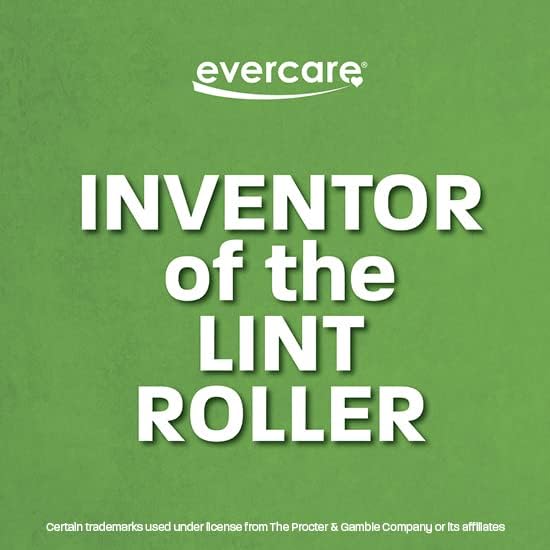 Evercare Gain Scented All-Purpose Lint Roller Value Pack with 2 Lint Rollers and 3 Refill Rolls, 60 Sheets Each
