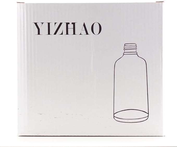YIZHAO Black Glass Dropper Bottle 4oz, Tincture Bottles with Glass Dropper, for Essential Oils, Aromatherapy, Cosmetic, Laboratory, Pharmacy, Liquids, Travel –9 Pcs