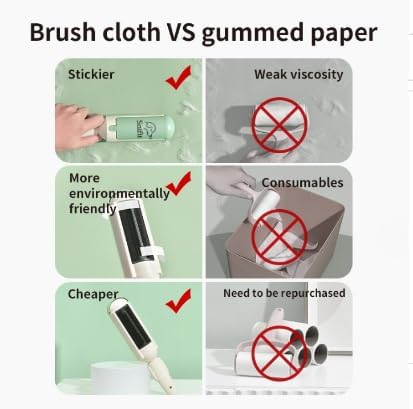 Pet Hair Remover Roller- Pet Hair Removal Tool with Strong Grip for Effortless Cleaning- Pet Hair Roller Lifts Fur from Clothes, Furniture & Car- Keep Your Home Fur-Free with Easy Cat Hair Lint Roller