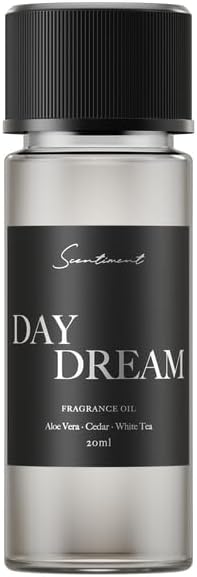 Scentiment Diffuser Oil - Day Dream | Inspired by Westin® Hotel White Tea Scent | Aromatherapy Home Fragrance| Luxurious Scent with Notes of Aloe Vera, Cedar, White Tea (20ml)