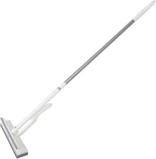 Luxshiny Self Wringing Small Sponge Mop for Floor and Bathroom Cleaning Mini Portable Floor Cleaning Tool with Strong Water Absorption Mop for Small Spaces